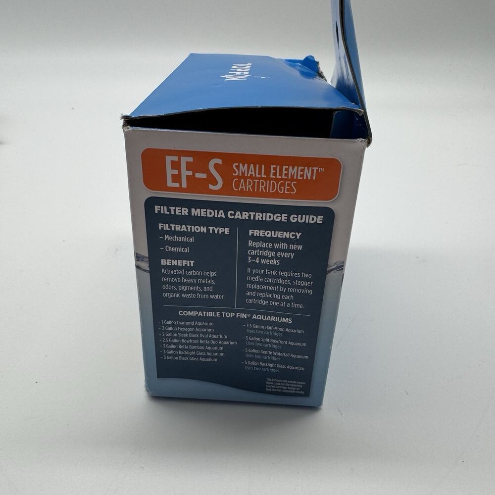 Top Fin EF-S Small Element Filter Cartridges 10 Count Open Box - Picture 3 of 4